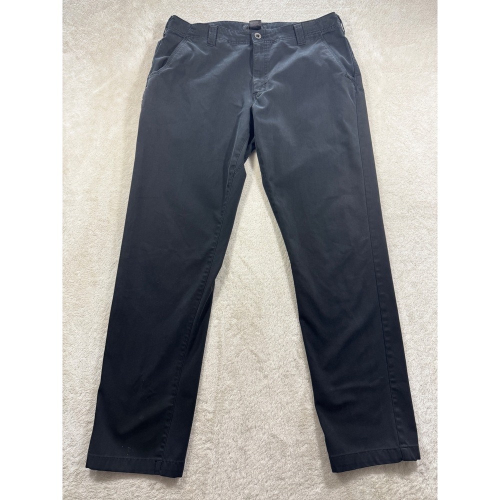 5.11 Tactical Mens Chino Straight Leg Black Pants 36x34‎ Meas: 36x32